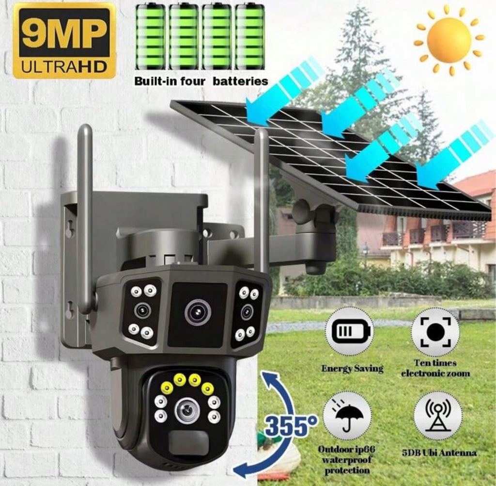 4K Three in 1  Solar Camera Wireless