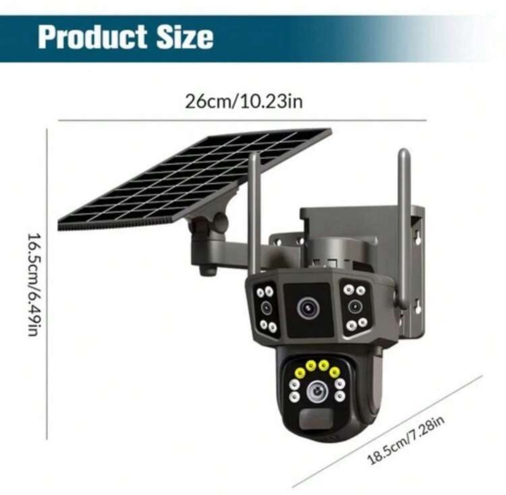 4K Three in 1  Solar Camera Wireless