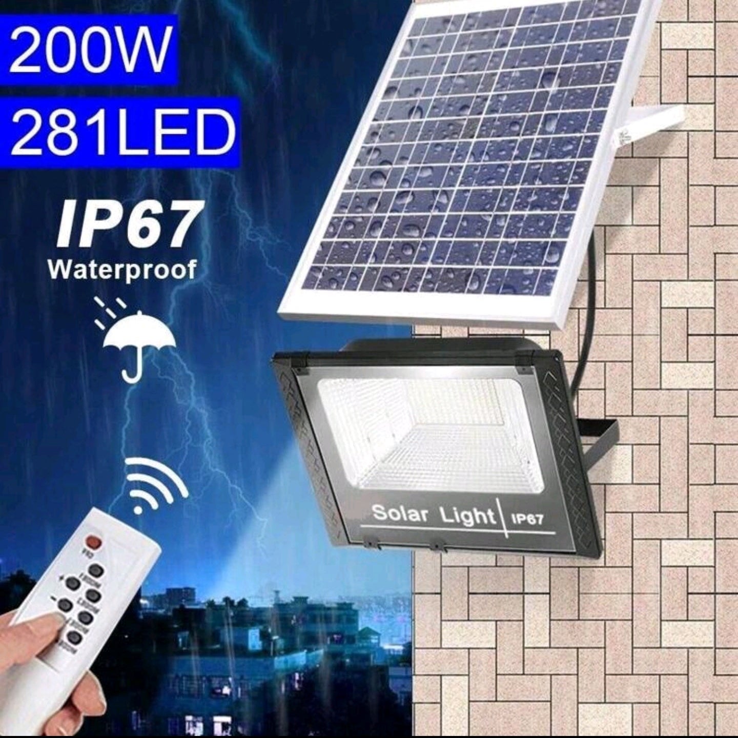 200WATTS Solar Flood Lights