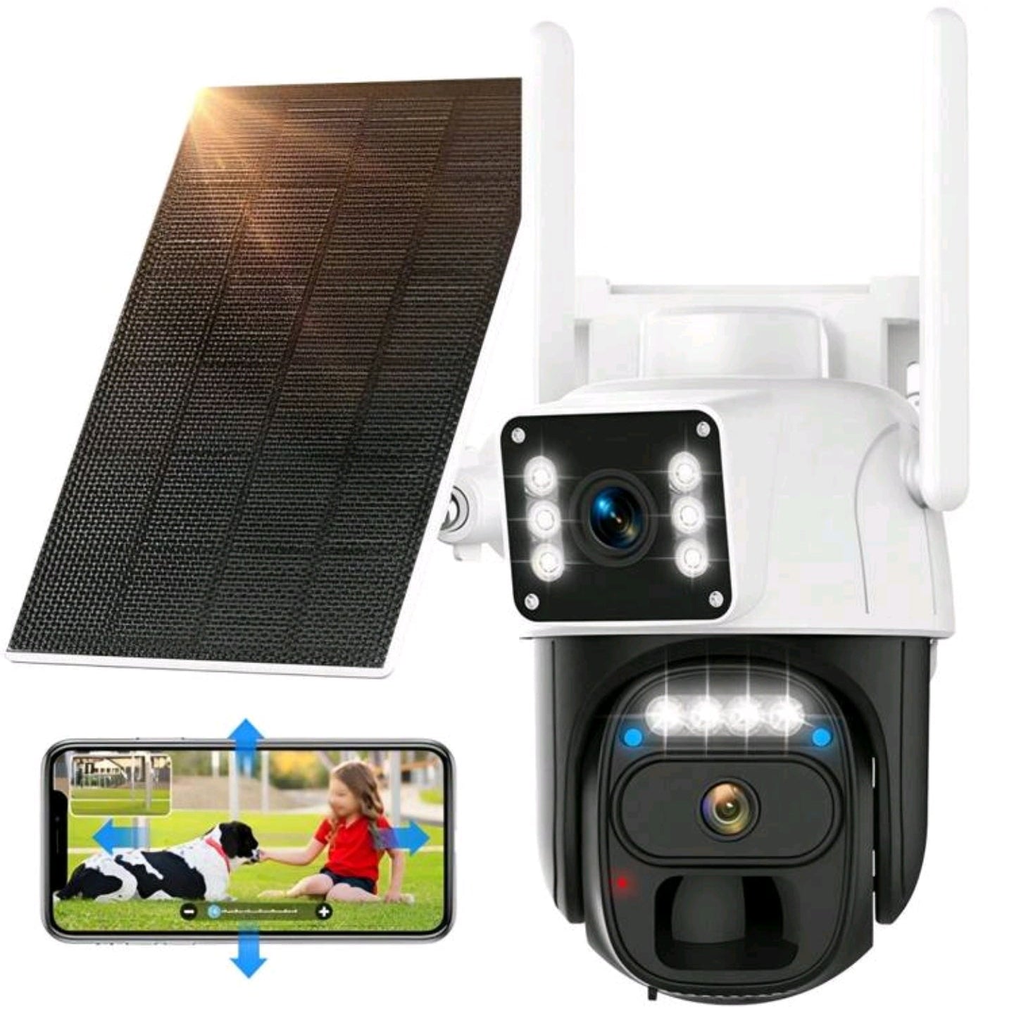 2 lens 4K Solar Camera